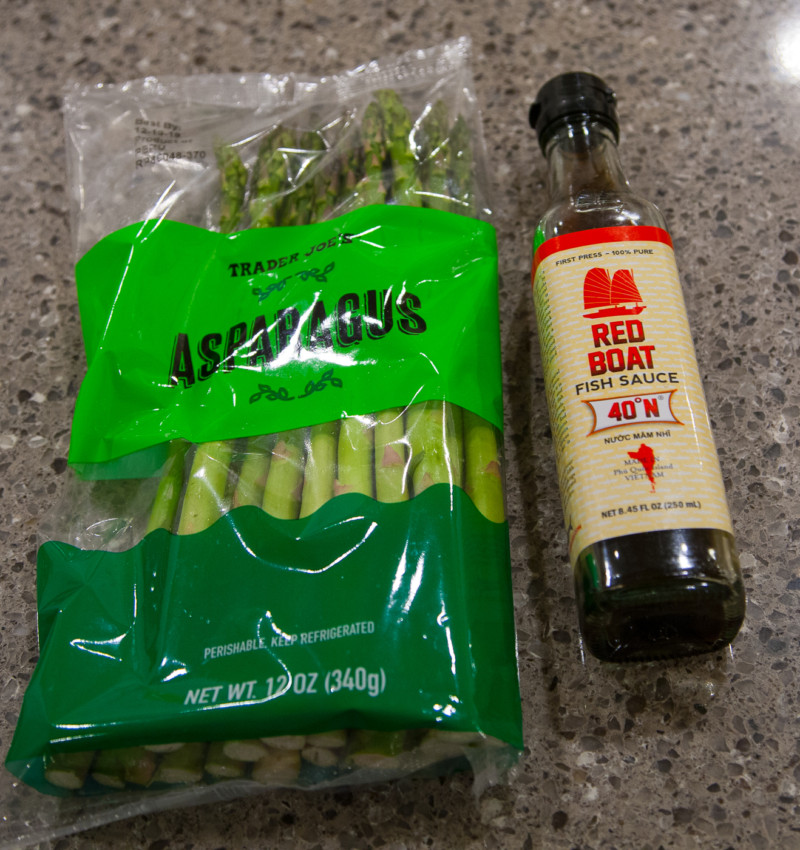 Asparagus with Fish Sauce - Ingredients