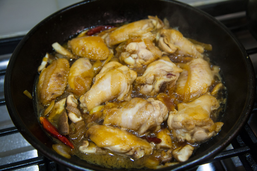 Soy-Glazed Chicken Wing Recipe - photos of cooking process