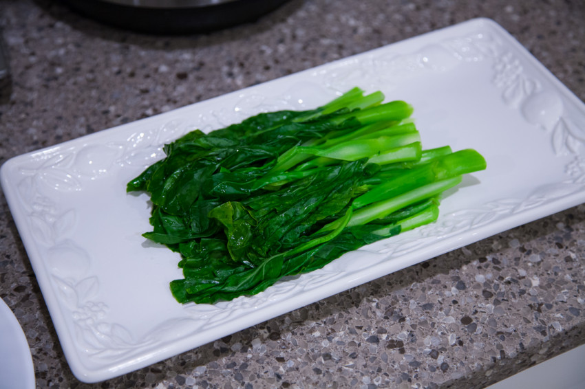 Chinese Broccoli with Garlic Soy Sauce - Blanched