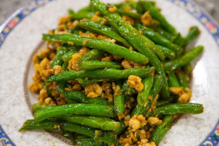 Dry-Fried Green Beans - Finished