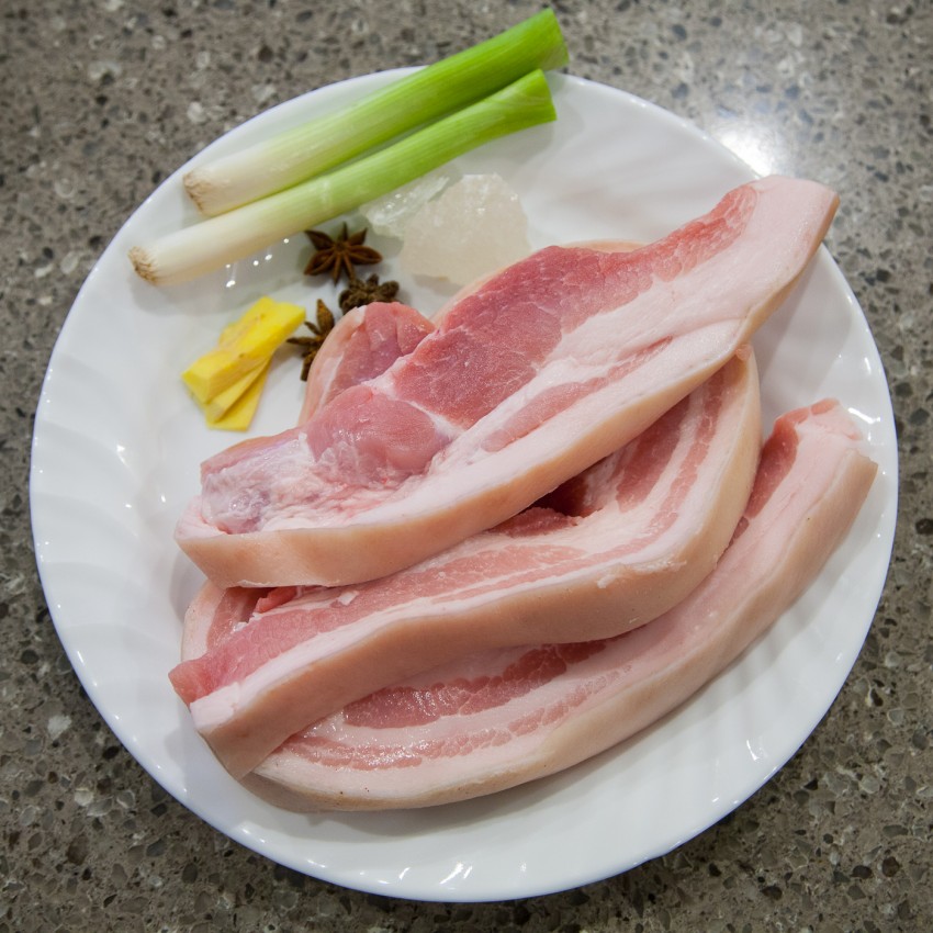 Chinese-Style Braised Pork Belly (红烧肉) - Ingredients