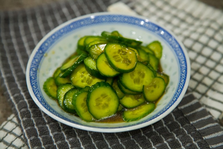 Chinese Cucumber Salad - Completed Dish