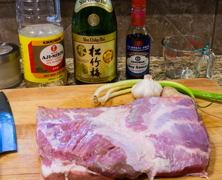 Japanese Chashu Pork - Ingredients