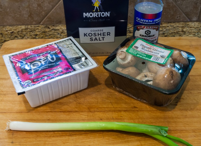 Mushroom Tofu Stir Fry - Ingredients