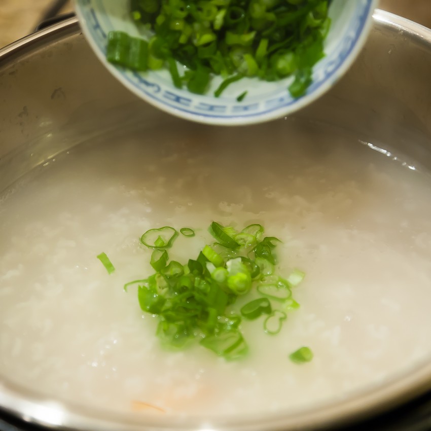 Shrimp Congee - Preparation