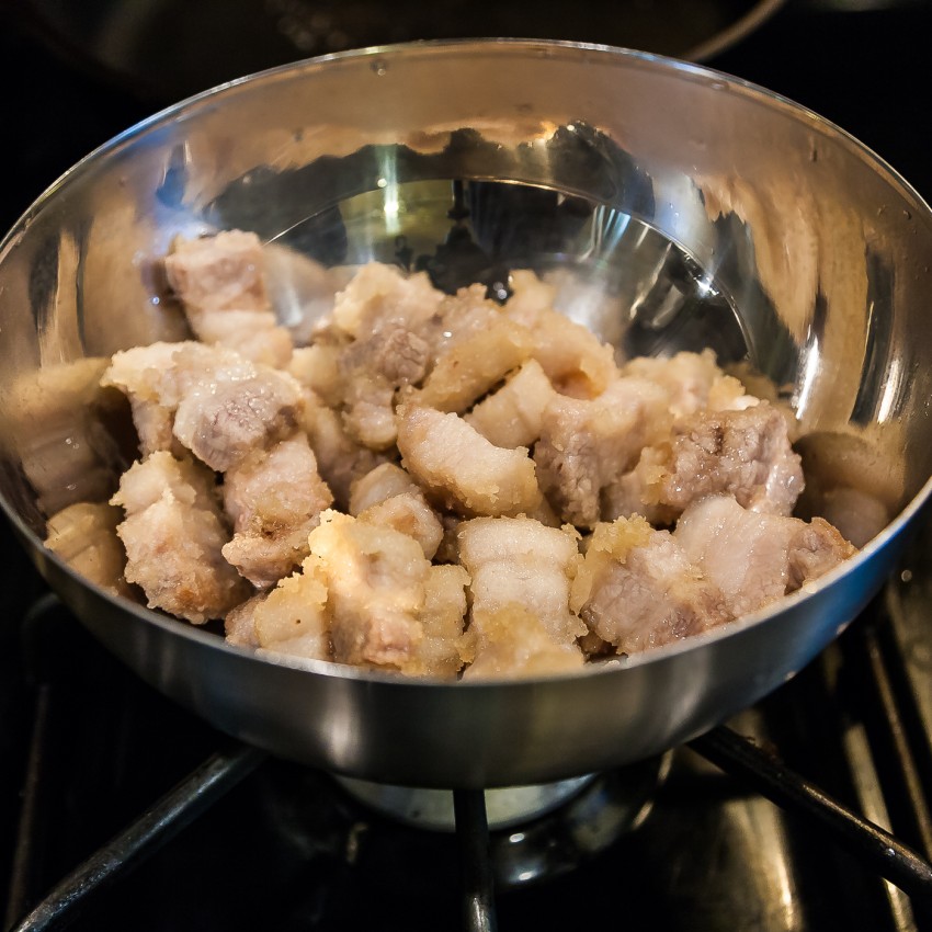 Sweet and Sour Pork - Frying