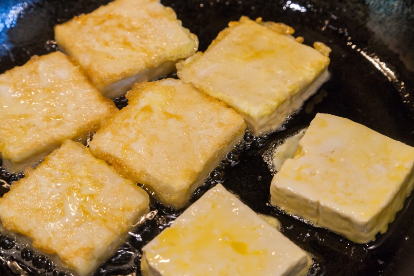 Juicy Fried Tofu - Preparation