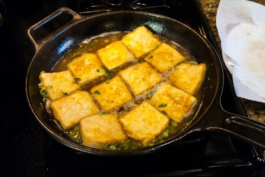 Juicy Fried Tofu - Preparation