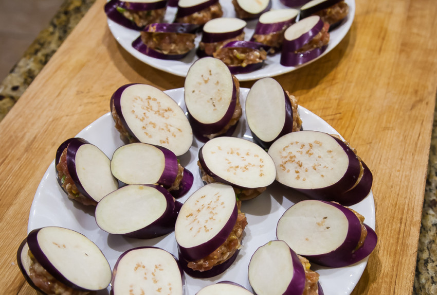 Fired Eggplant Sandwiches - Ready to Fry