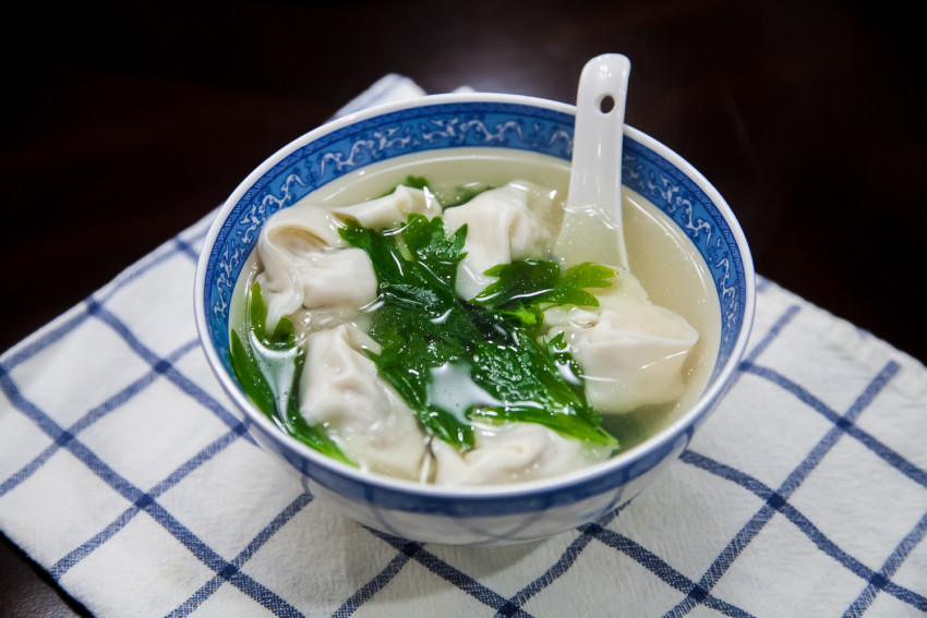 Shanghai Wontons - Completed Dish