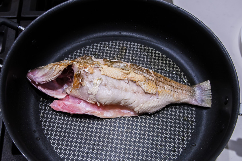 Chili Bean Whole Fish (Striped Bass) - Pan Frying
