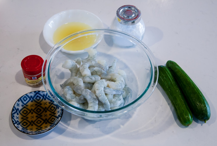 Jade Shrimp (Shrimp Cucumber) - Ingredients