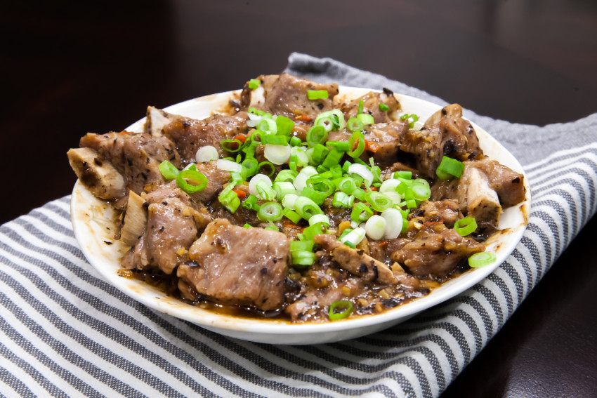 Pork Spareribs with Black Bean Sauce - Completed Dish