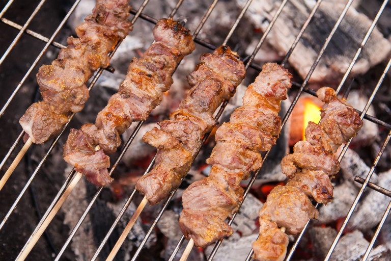Lamb Kebabs - Grilling