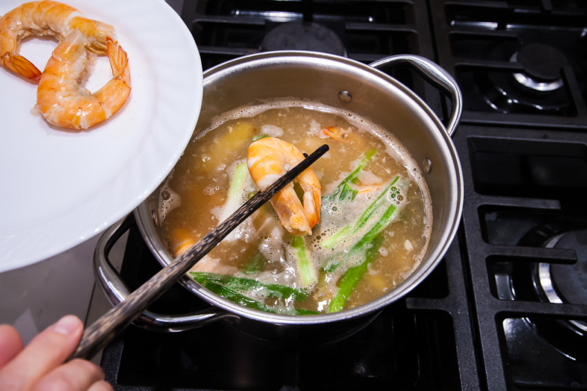 Salt Water Shrimp - preparation