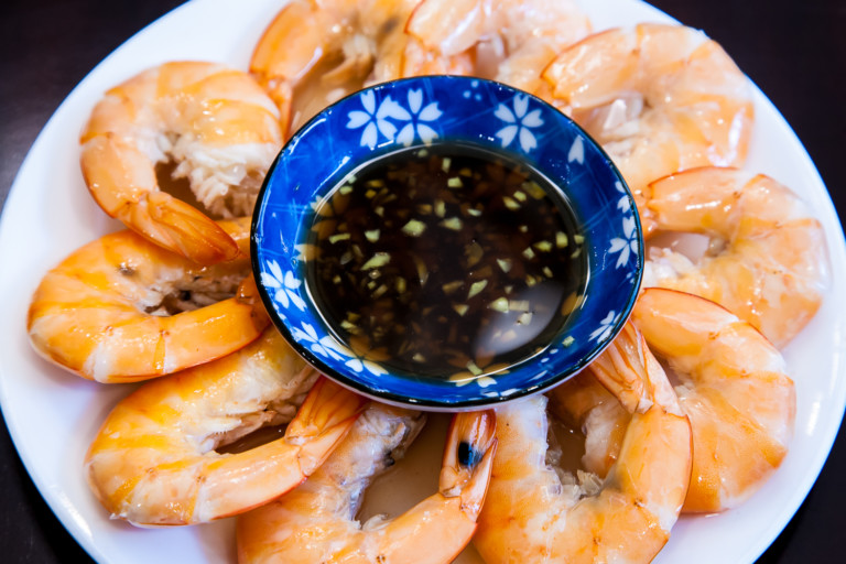 Salt Water Shrimp - Completed Dish