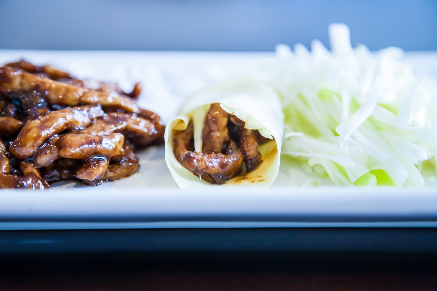 Sautéed Pork Julienne with Sweet Bean Sauce (京酱肉丝 Jing Jiang Rousi