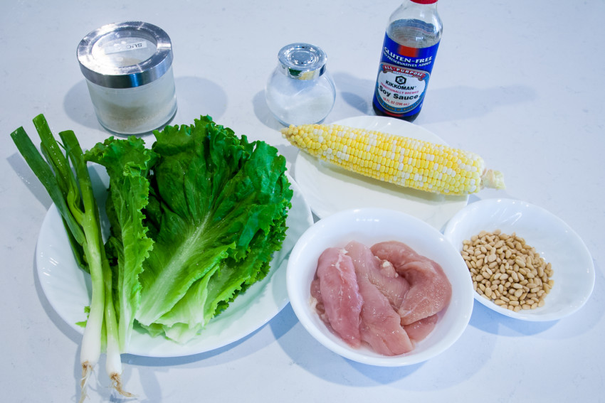 Chicken Corn Pine Nut Lettuce - Ingredients