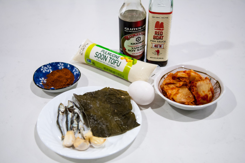 Soondubu Jjigae - Ingredients