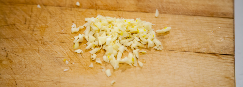 Soondubu Jjigae - minced garlic