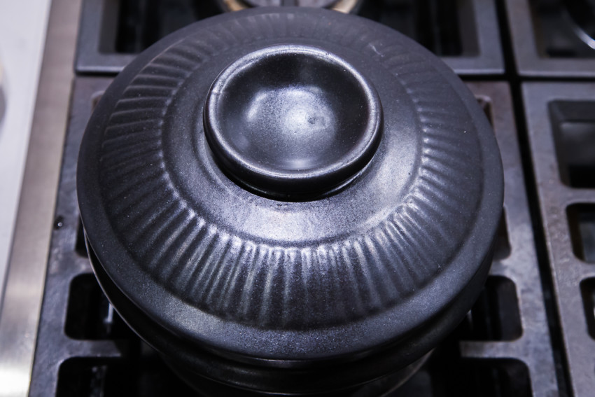 Soondubu Jjigae - covered pot