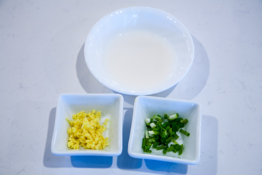 Tofu with Dried Shrimp and Shiitake Mushrooms - ingredients