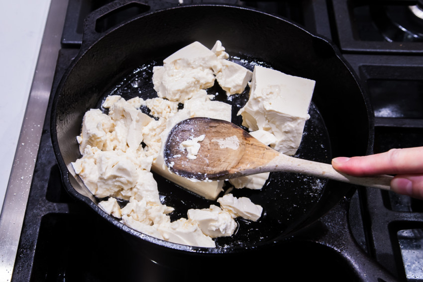 Tofu with Dried Shrimp and Shiitake Mushrooms - Preparation