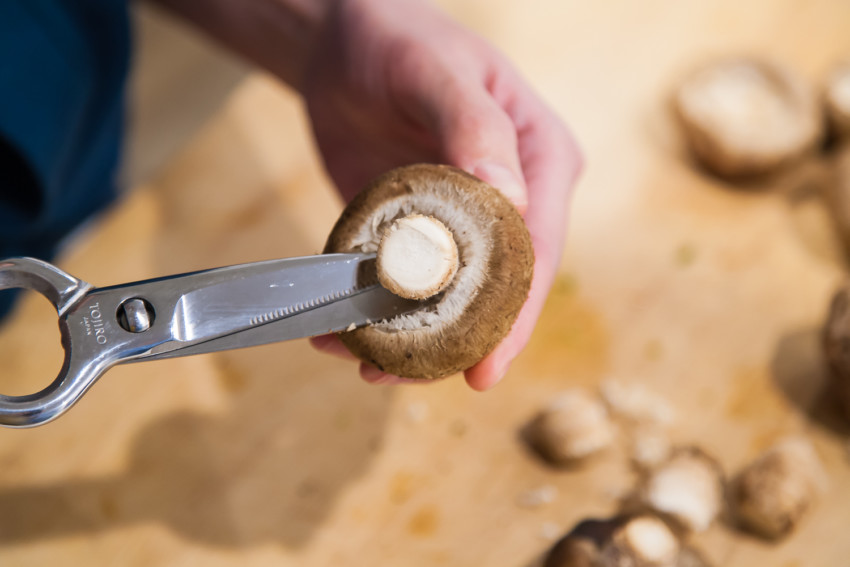Braised Suffed Shiitake Mushrooms - shiitake mushrooms