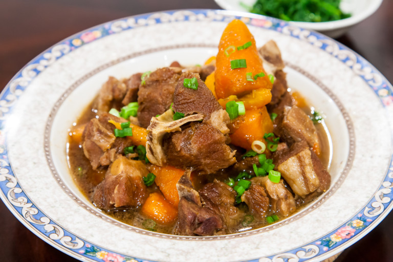 Braised Lamb with Carrots - completed dish
