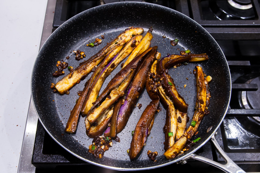 Chinese Eggplant in Soybean Sauce - Preparation