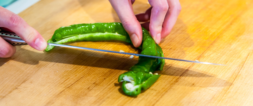 Chopping Chili Pepper
