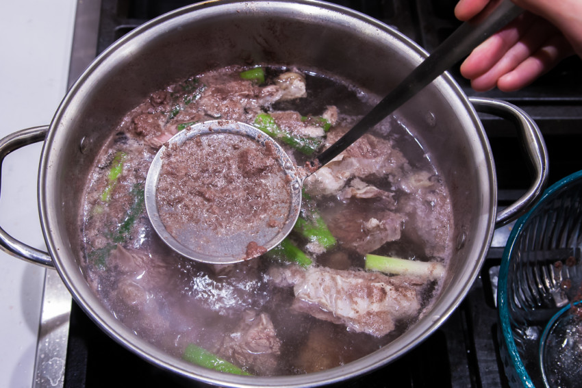 Instant Pot Beef Rough Flank in Claer Broth - Preparation