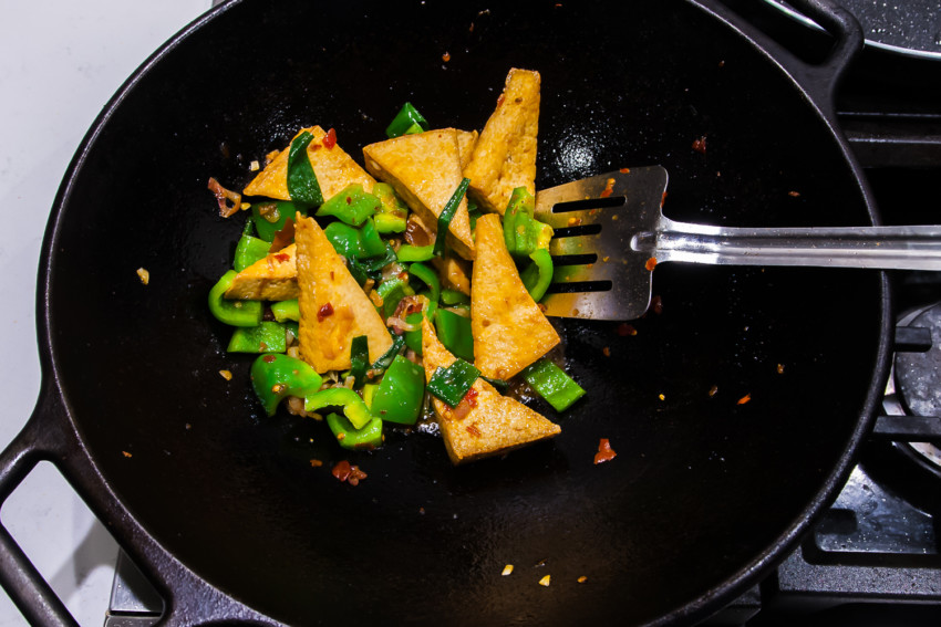 Homestyle Braised Tofu - Preparation