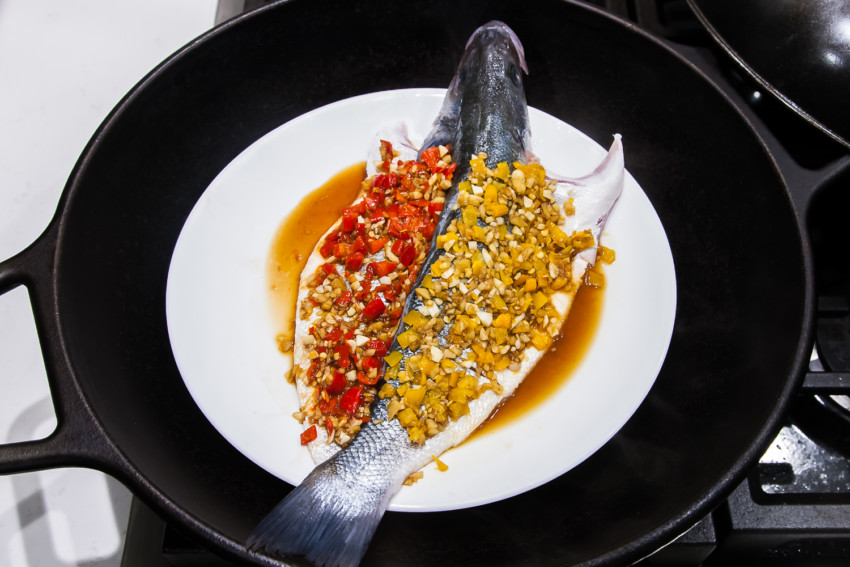 Pickled Chili Whole Fish - Steaming