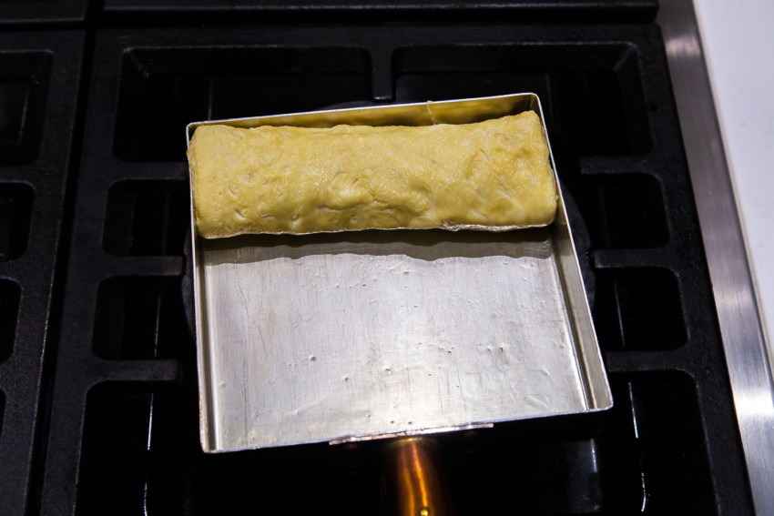Tamago Yaki with Spinach and Carrots - Preparation