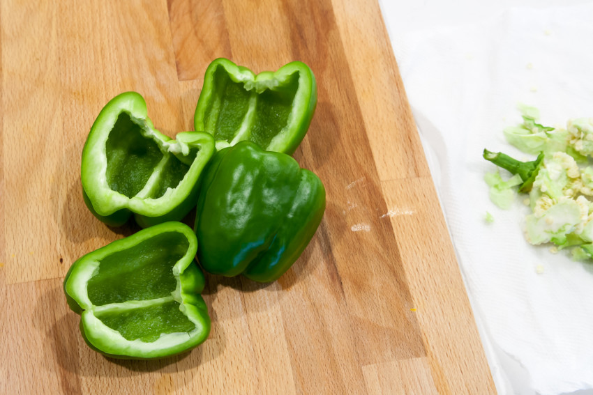Chopped bell peppers