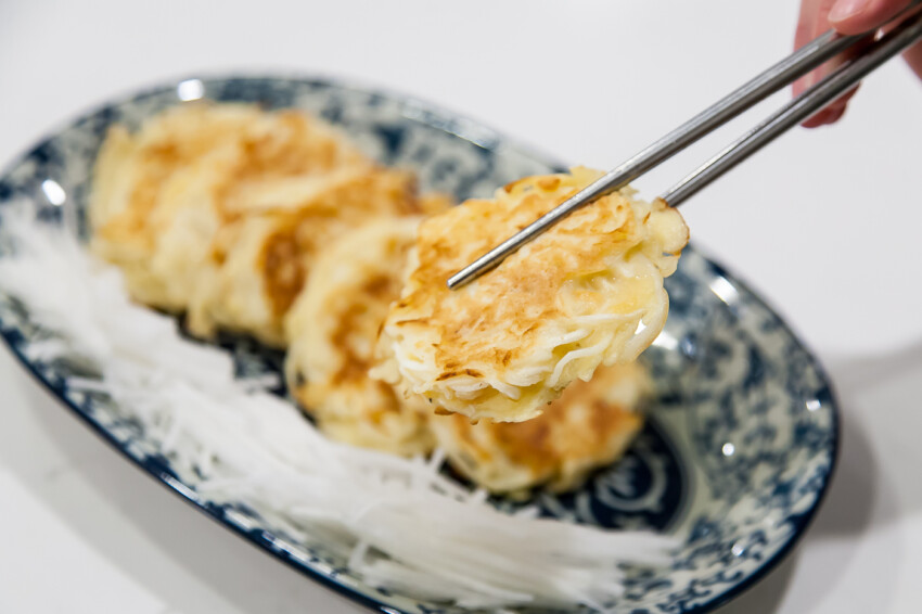 Shredded Daikon Pancakes - Completed Dish