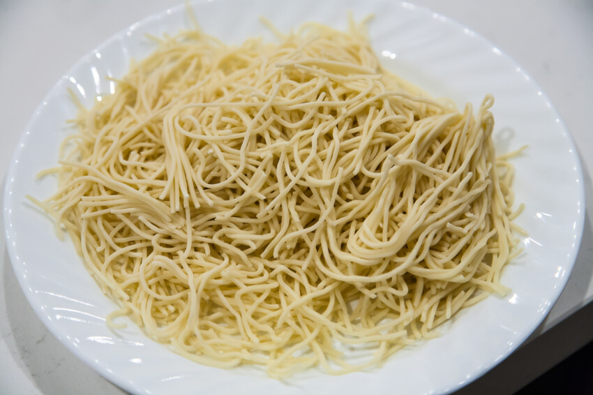 Green Bean Braised Noodles - Preparation