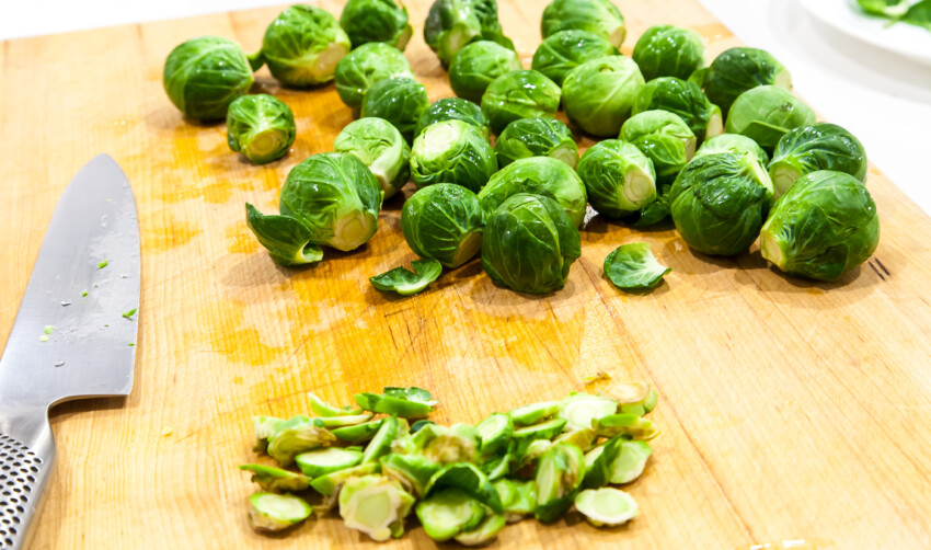 Chopping Brussels Sprouts