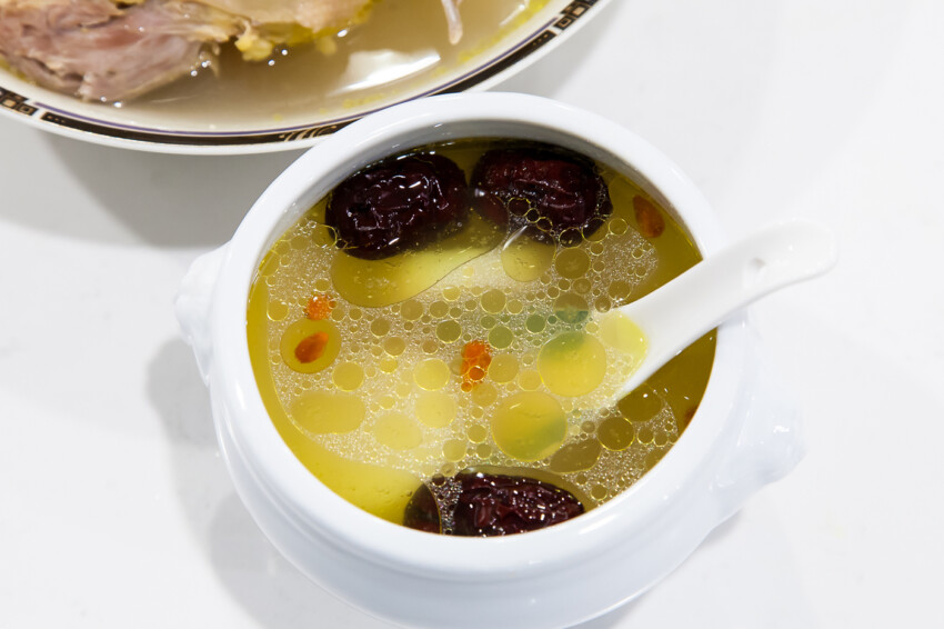 Stewing Hen Soup - Completed Dish