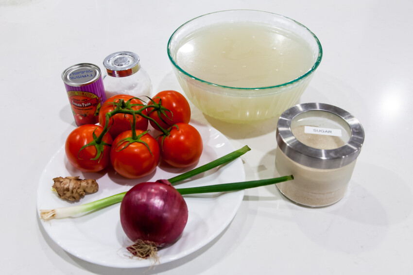 Hot Pot Soup Base - Tomato Flavor - Ingredients