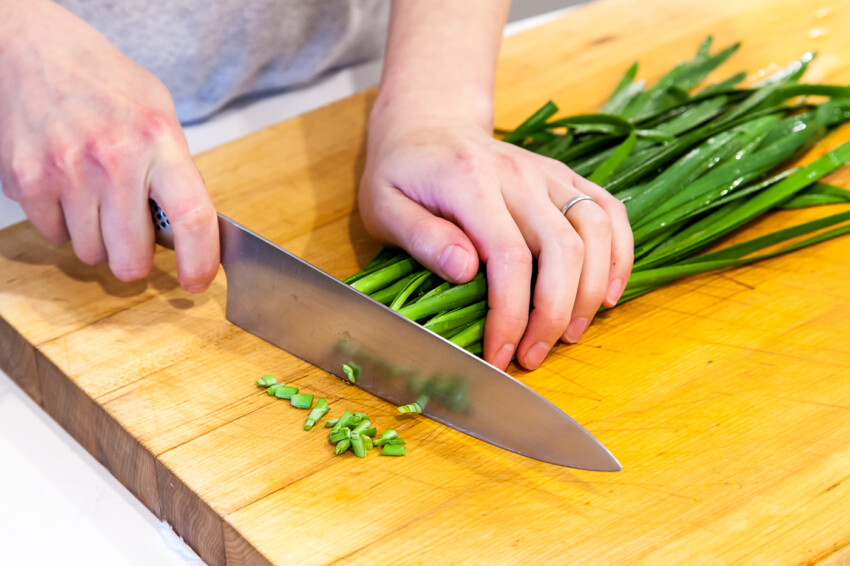 Chopping Chinese Chives